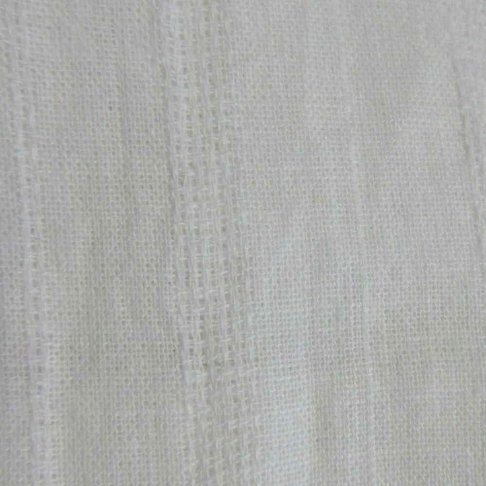 WEATHERPROOF VINTAGE White Linen Blend Woven Shirt Mens XXL Short Sleeve 2XL NWT - Picture 3 of 7